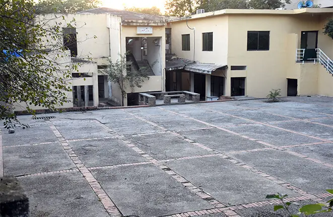 The G-6 weekly bazaar and the newspaper market give a deserted look after the MCI sealed them on Friday. — Photos by Mohammad Asim & Online