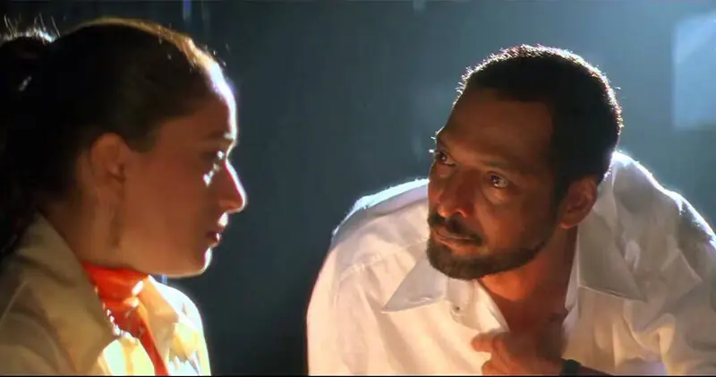 Madhuri Dixit and Nana Patekar in Wajood (1998)