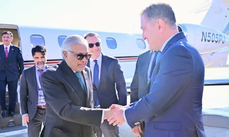 DPM Dar arrives in Tajikistan for high-level SCO moot