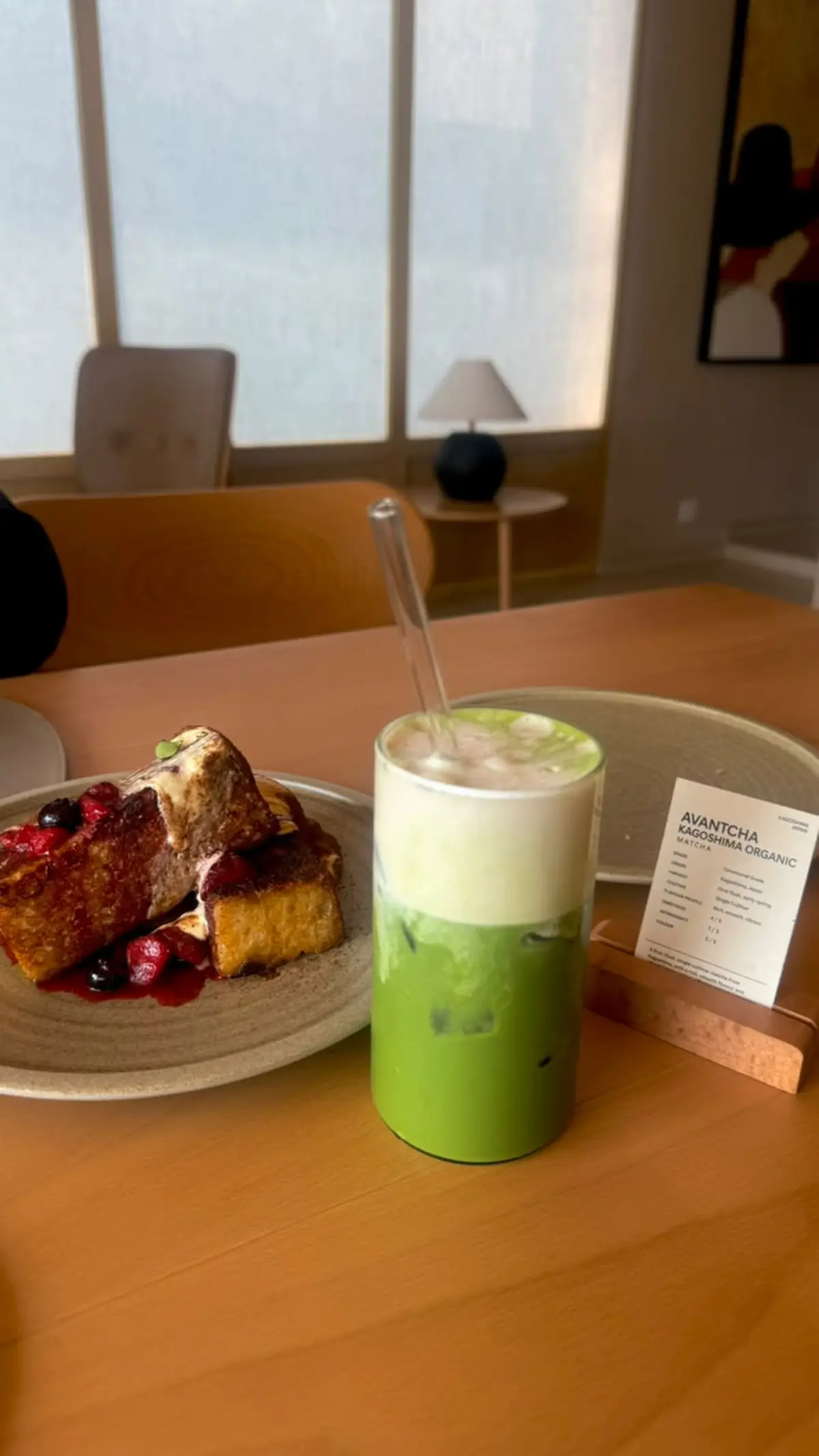 An Earl Grey Matcha Latte
