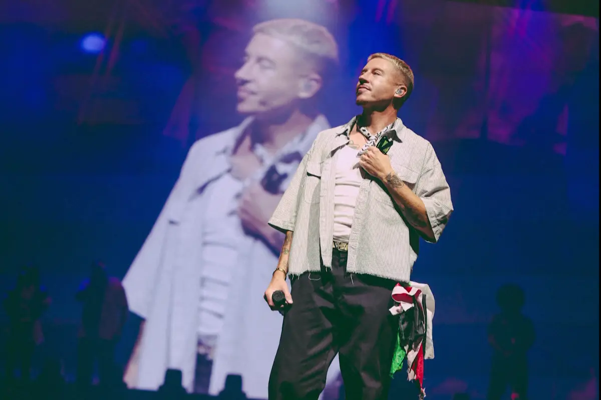 'We will continue to fight': Macklemore performs at sold-out Free Palestine tour show in Dublin