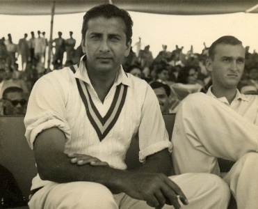 Fazal at Karachi’s National Stadium, 1959. 