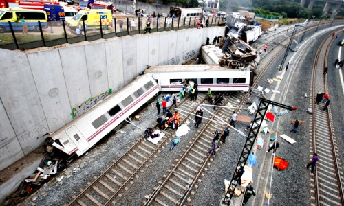 In Pictures: Spain train crash kills 77 In Pictures: Spain train crash kills 77