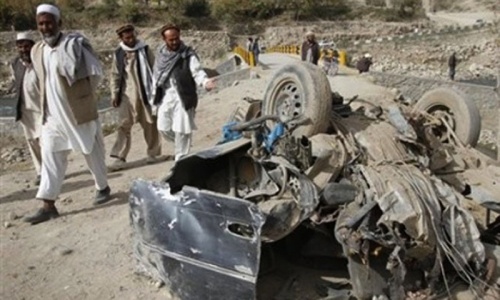 Bomb wounds 16 in eastern Afghan city