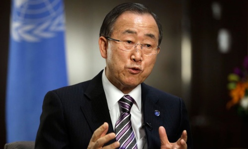 Ban Ki-moon calls for Indo-Pak dialogue to resolve issues