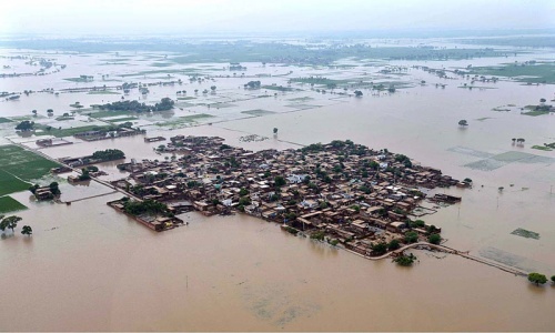 Monsoon system weakening: Flood in three rivers damages crops, houses
