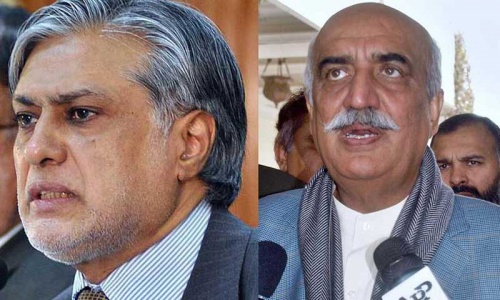 NAB chief appointment: Ishaq Dar contacts Khurshid Shah