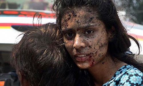 Carnage at church after Sunday mass