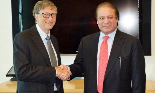 Nawaz meets Bill Gates on sidelines of UNGA