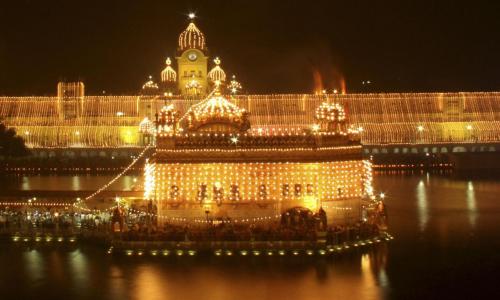 As the Golden Temple shines bright