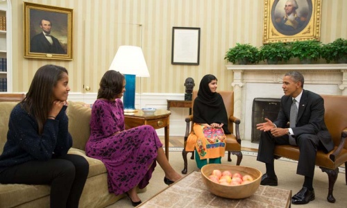 Obama meets Malala Yousufzai