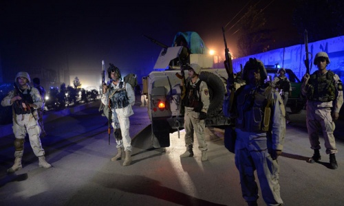 Suicide bomb in Kabul kills two outside foreign compound