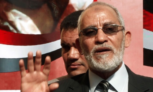 Egypt judges withdraw from Muslim Brotherhood chief's trial
