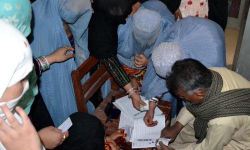 Call to declare polling void in areas where women not allowed to vote