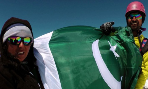 Pakistani flag hoisted on South American peak
