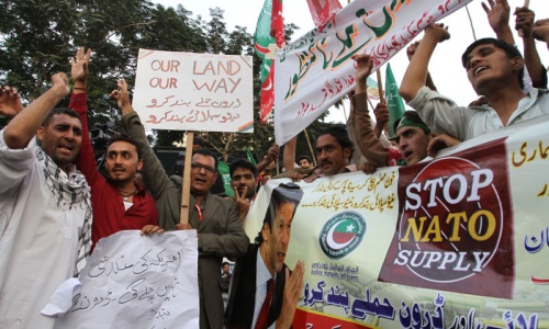 Pakistan protests may make US fly war cargo out