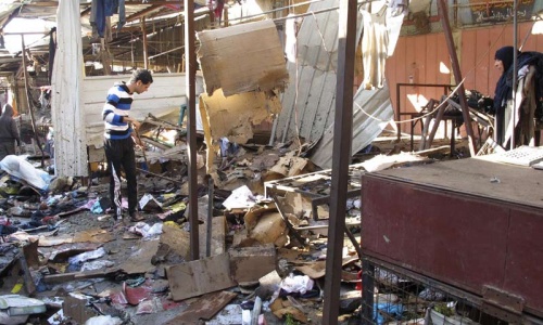 Market bombing, spate of attacks kill 44 in Iraq