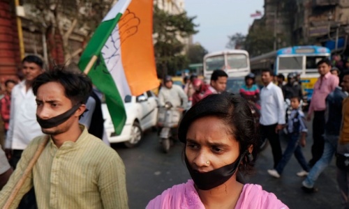 Political swipes in India show rape a voter issue