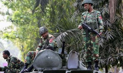 Mortar shell explosion kills five Bangladesh soldiers Mortar shell explosion kills five Bangladesh soldiers