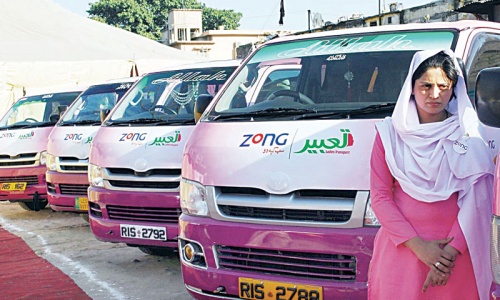Women transport service launched in twin cities