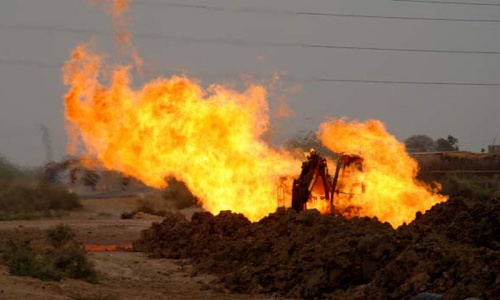 Gas supply disrupted as pipeline blown up in Balochistan