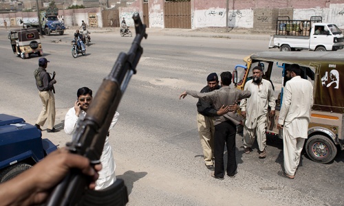 Police under attack in Karachi Police under attack in Karachi