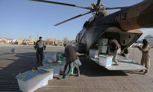 Vote count in historic Afghan election