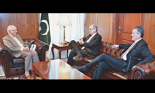 US special envoy holds talks with Aziz, other leaders