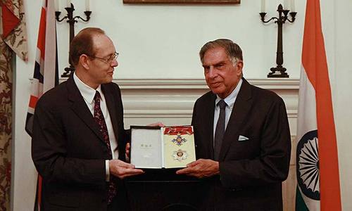 Britain confers top honour on Indian tycoon Ratan Tata