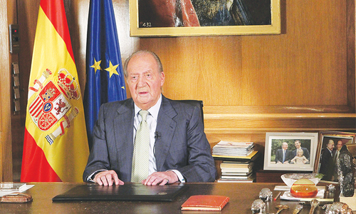 King Carlos of Spain abdicates