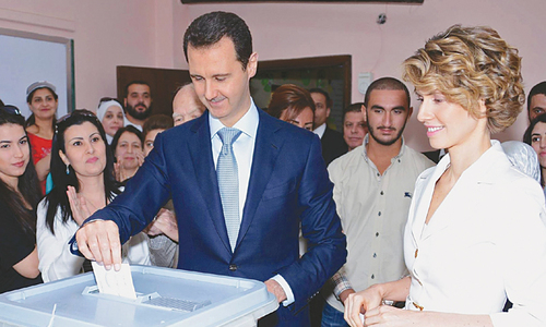 Syrians vote in presidential election