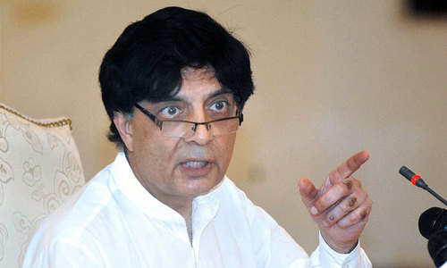 Nisar sees foreign, local elements involved in terror attacks