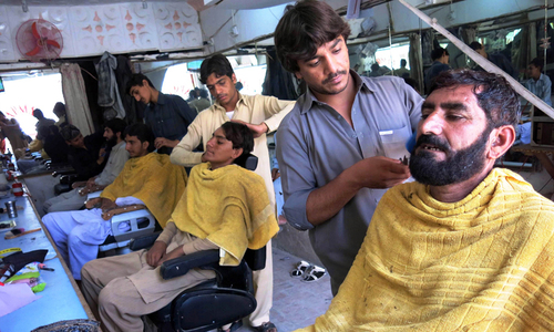 Taliban cut hair and beards to flee army assault