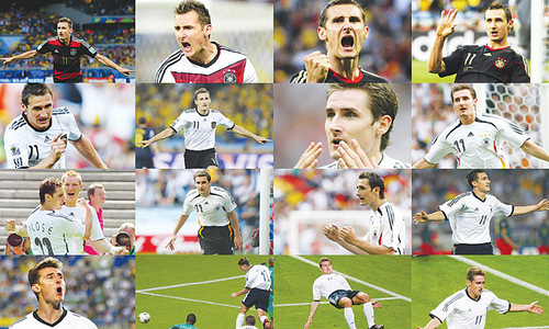 Klose hails team spirit after record goal