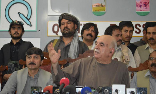 Derailing democracy will harm federation, says Mehmood Achakzai