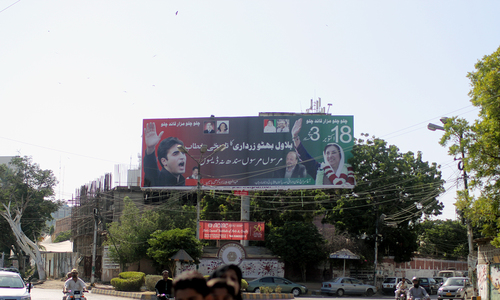 For Karachi's political parties, billboards are 'free'