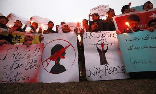 &ldquo;Death to terrorists&rdquo; chants outside Army Public School