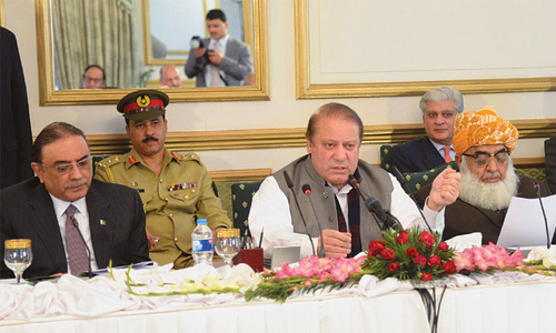 Politicians give in on military courts