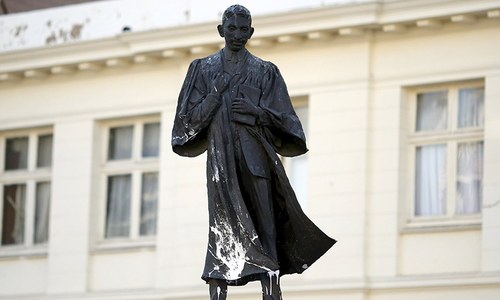 Gandhi statue vandalised in South Africa