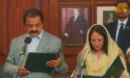 Rana Sanaullah back as Punjab law minister
