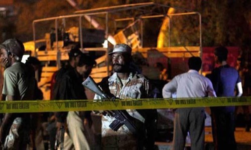 Suicide blast near Qaddafi Stadium kills sub-inspector