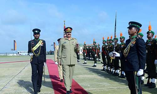 Raheel meets Sri Lankan army chief