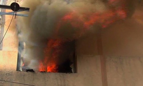 Building near Lahore's Liberty Market engulfed by fire