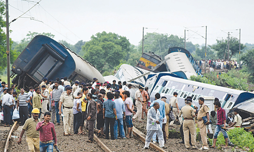 Train accident claims 27 lives in India