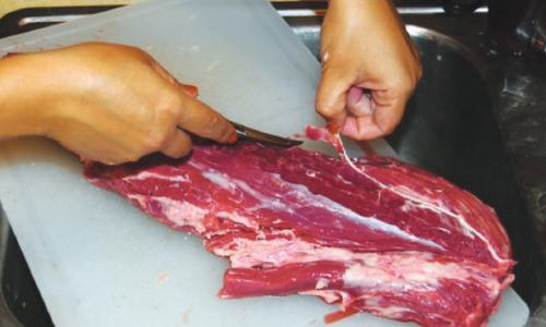Salvaging butchered cuts of meat Salvaging butchered cuts of meat