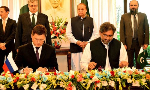 Pakistan, Russia sign agreement for construction of North-South gas pipeline