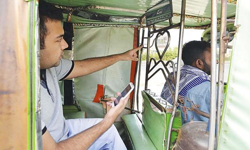 Uber-like service for rickshaws in Lahore