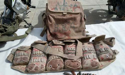 Two security personnel, three militants killed in Balochistan