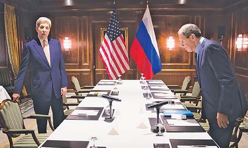 US, Russian, Saudi and Turkish diplomats discuss Syria; fail to agree on Assad&rsquo;s fate