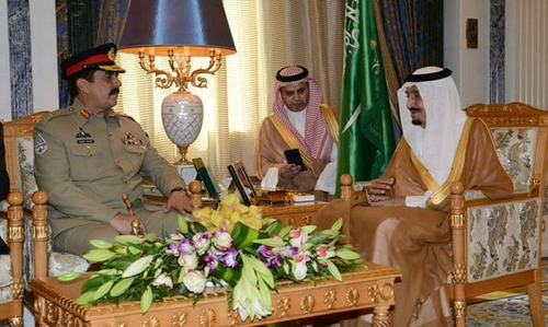 Saudi king meets Gen Raheel, vows to help eliminate terrorism